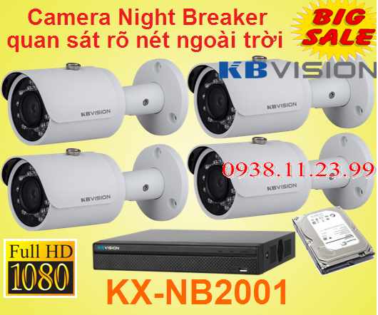 Lắp camera Night Breaker quan sát rõ nét ban đêm , camera night breaker , camera quan sát rõ nét ban đêm , camera rõ nét ban đêm , KX-NB2001 , NB2001 . 